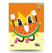 Overjoy Premium Notebook with Watermelon Cartoon Theme – Four-Line Interleaf, 120 Pages, Eco-Friendly School Notebook for Kids